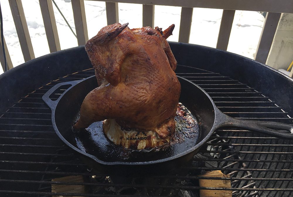 Poulet entier style « canette de bière »