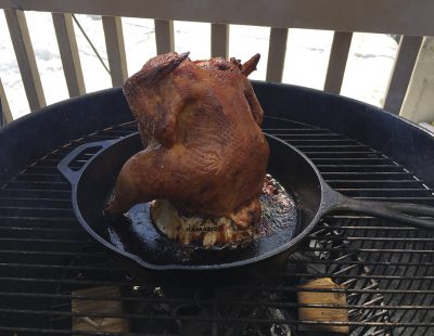 Poulet entier style « canette de bière »